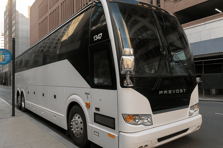 a Charter Bus Rental Anderson coach bus